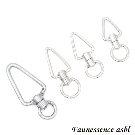 Touret en inox "triangulaire"