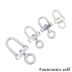 Touret en inox "D"