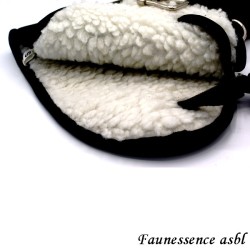 Gant double couche "hiver" "noir"