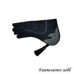 Gant double couche "noir et gris"