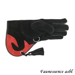Gant double couche "noir et rouge"