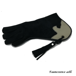 Gant double couche "noir et gris"